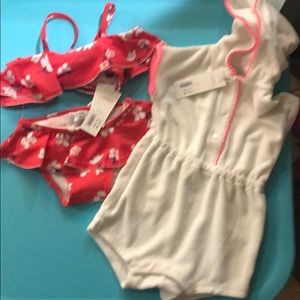 NWT bikini and cover up Janie jack 6-12 month